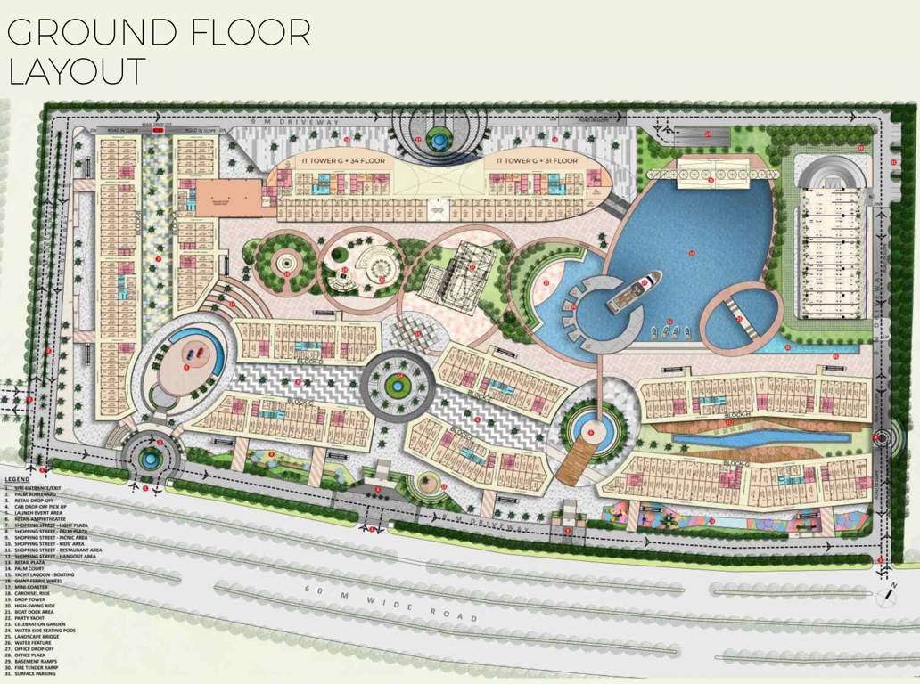 grandthum phase i Block A To D Cluster Plan for ground Floor