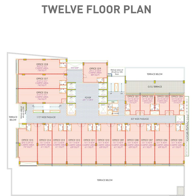  anam 2 1 Cluster Plan For 12th Floor