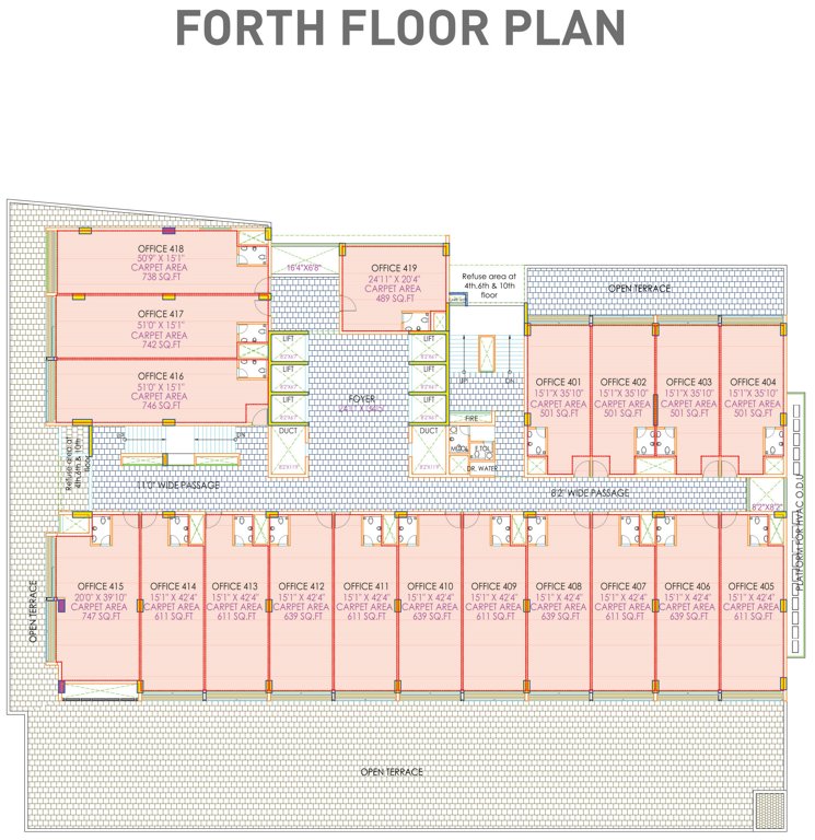  anam 2 1 Cluster Plan For 4th Floor