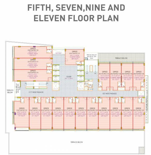  anam-2 1 Cluster Plan For 5th, 7th, 9th, 11th Floor