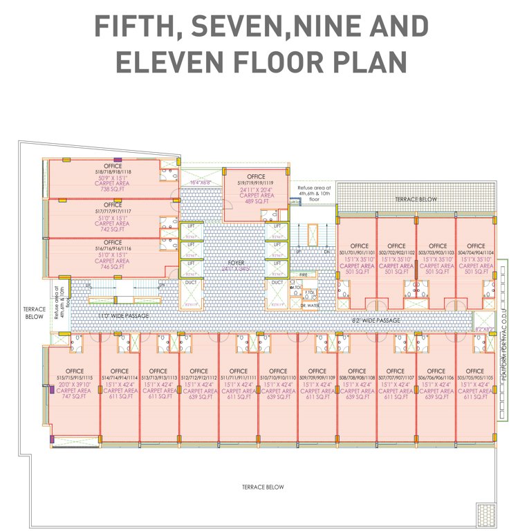  anam 2 1 Cluster Plan For 5th, 7th, 9th, 11th Floor