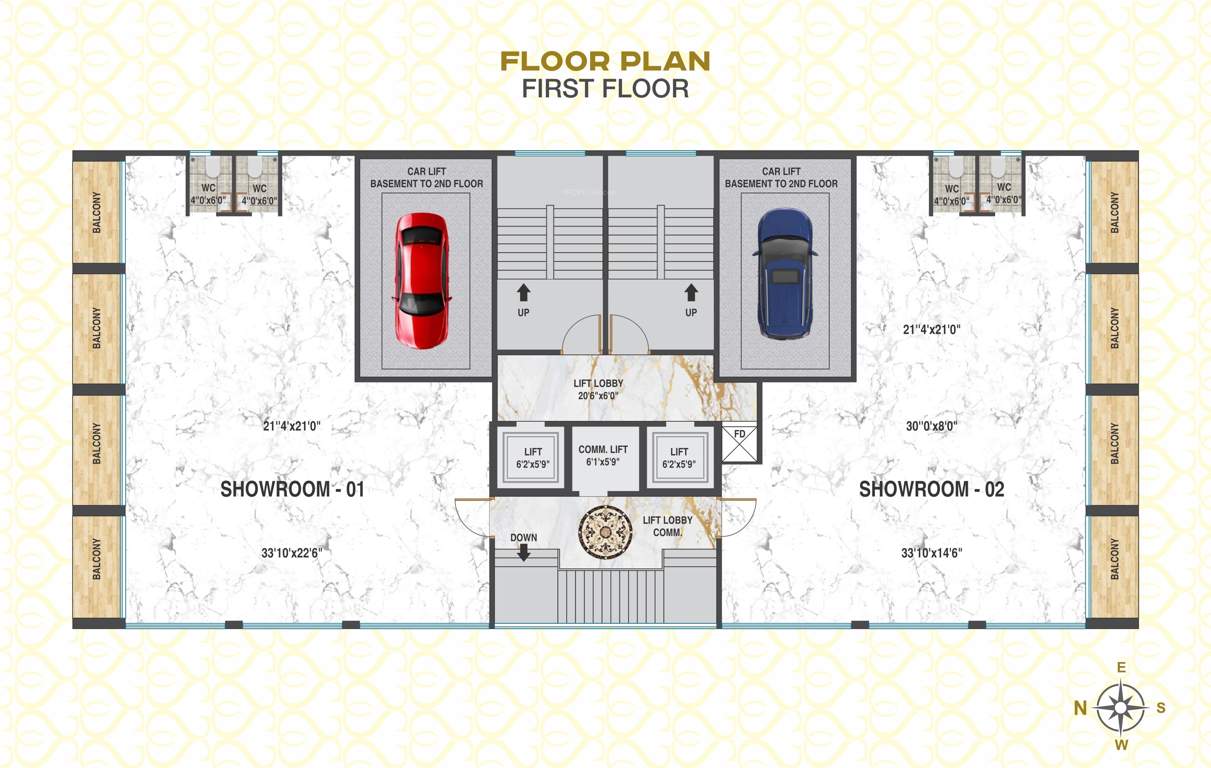  surbhi sangeeta chsl Surbhi Sangeeta CHS Ltd Cluster Plan for 1st Floor