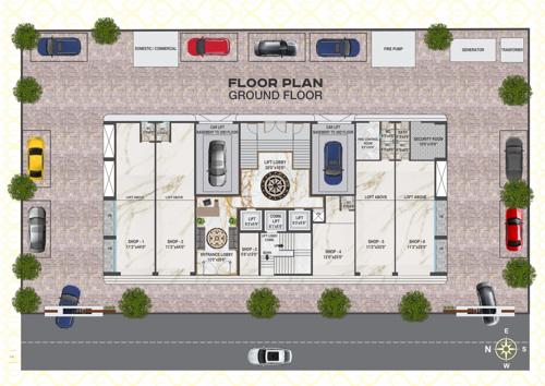  surbhi-sangeeta-chsl Surbhi Sangeeta CHS Ltd Cluster Plan for ground Floor