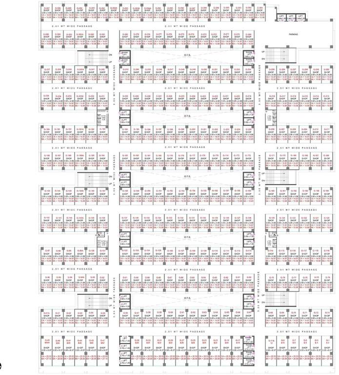  united textile market United Textile Market Cluster Plan for ground Floor