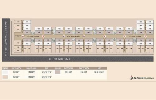  textile-market-phase-1 Textile Market Phase 1 Cluster Plan for ground Floor