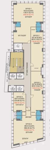  anant Anant Cluster Plan From 2nd To 22th, 10th To 18th Floor, 20th To 23TH Typical Floor Plan