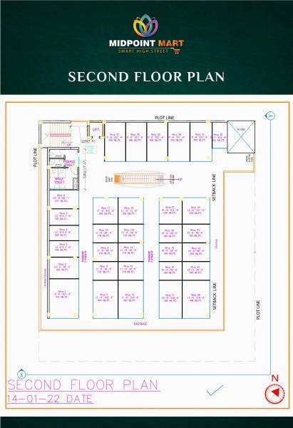  mid-point-mart Mid Point Mart Cluster Plan for 2nd Floor