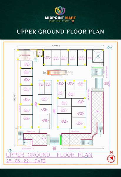  mid-point-mart Mid Point Mart Cluster Plan for ground Floor