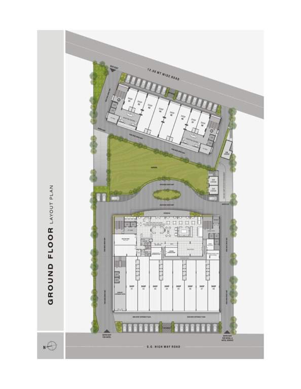  west gate business bay block a West Gate Business Bay Block A Ground Floor Cluster Plan