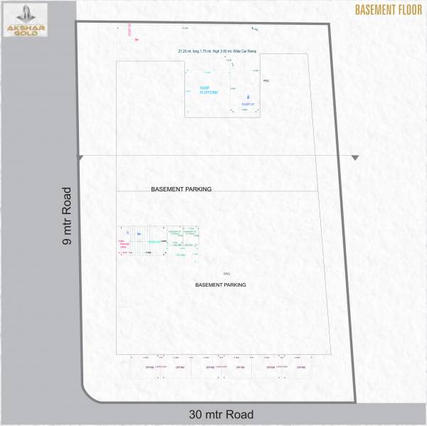  akshar-gold Building A(17) Basement Cluster Plan