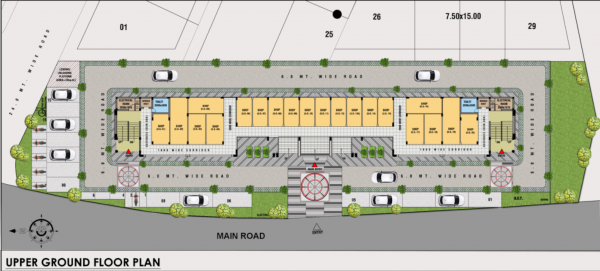  shaurya-arcade Shaurya Arcade Cluster Plan for ground Floor