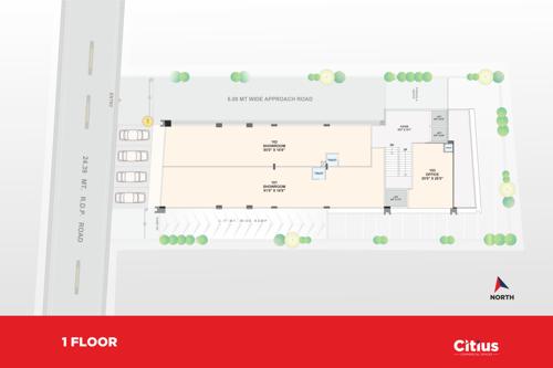  citius-commercial-spaces Citius Commercial Spaces Cluster Plan for 1st Floor