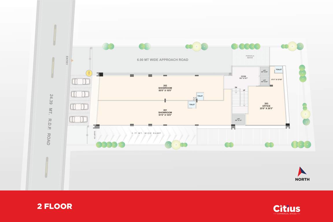  citius commercial spaces Citius Commercial Spaces Cluster Plan for 2nd Floor