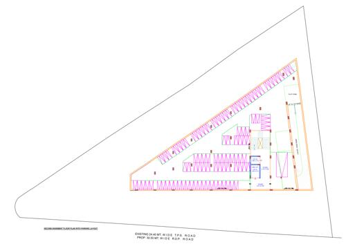  aryaa-business-center Aryaa Business Center Cluster Plan for 2nd Basement
