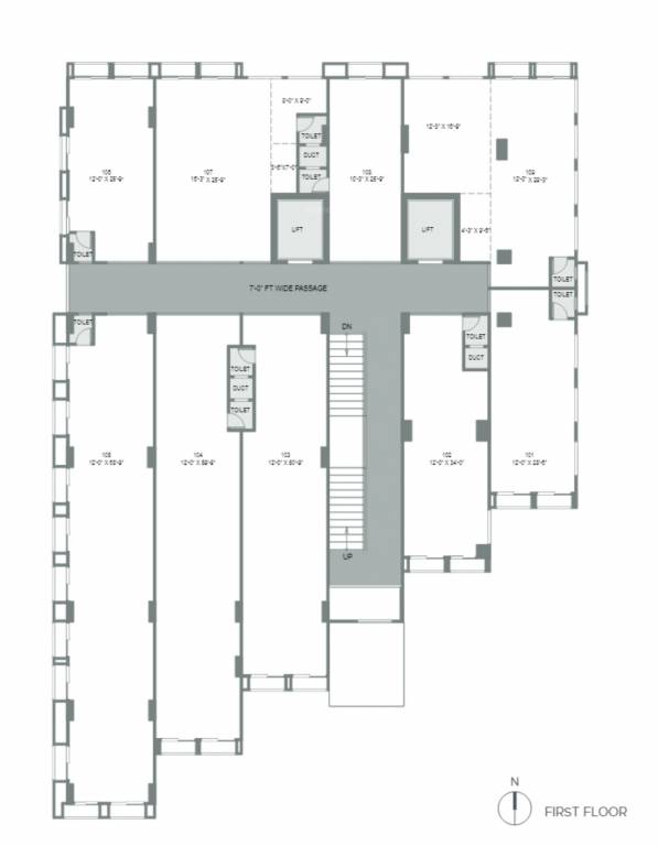  samasta arcade Samasta Arcade Cluster Plan for 1st Floor