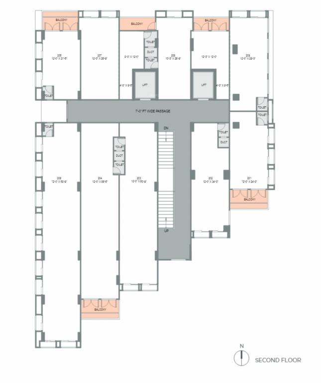  samasta arcade Samasta Arcade Cluster Plan for 2nd Floor