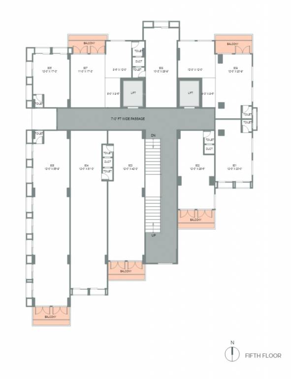  samasta arcade Samasta Arcade Cluster Plan for 5th Floor