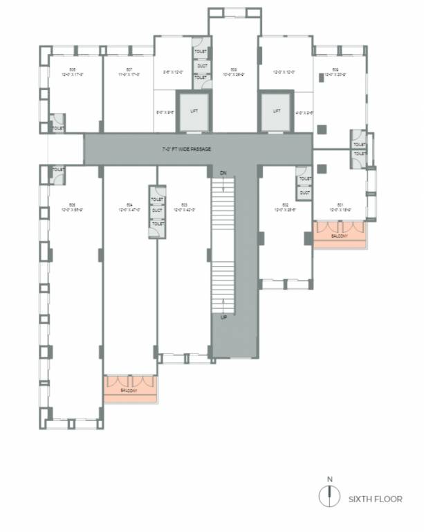  samasta arcade Samasta Arcade Cluster Plan for 6th Floor