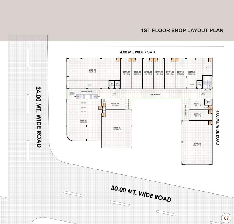  natraj empire Natraj Empire Cluster Plan for 1st Floor