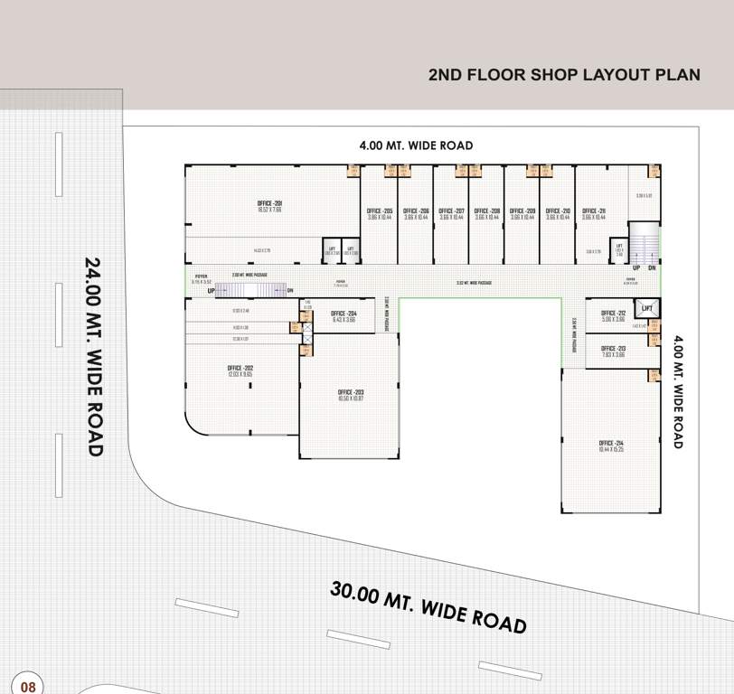  natraj empire Natraj Empire Cluster Plan for 2nd Floor