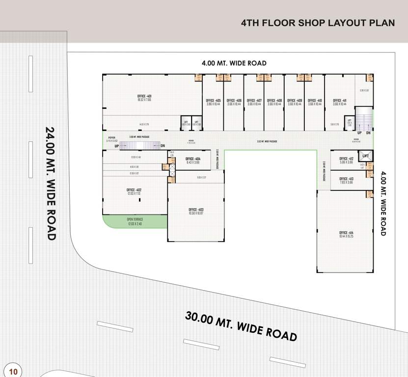  natraj empire Natraj Empire Cluster Plan for 4th Floor