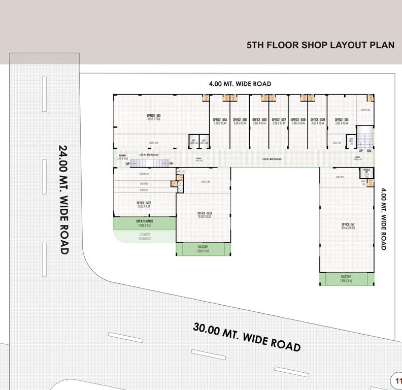  natraj empire Natraj Empire Cluster Plan for 5th Floor