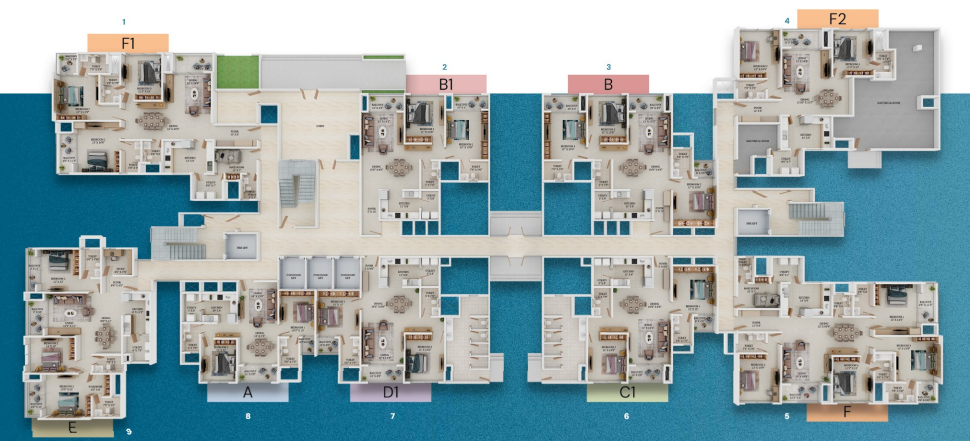  somerville Tower 1 Cluster Plan