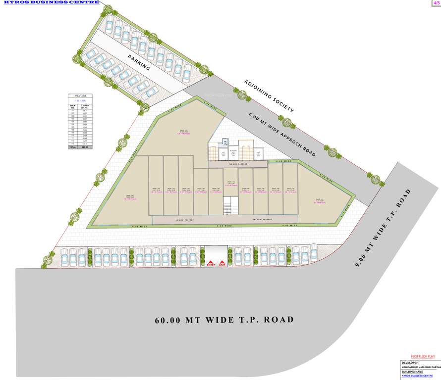  kyros business centre Kyros Business Centre Cluster Plan for 1st Floor