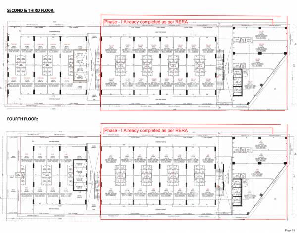  commercial-complex-phase-ii Phase II Cluster Plan from 2nd to 4th Floor
