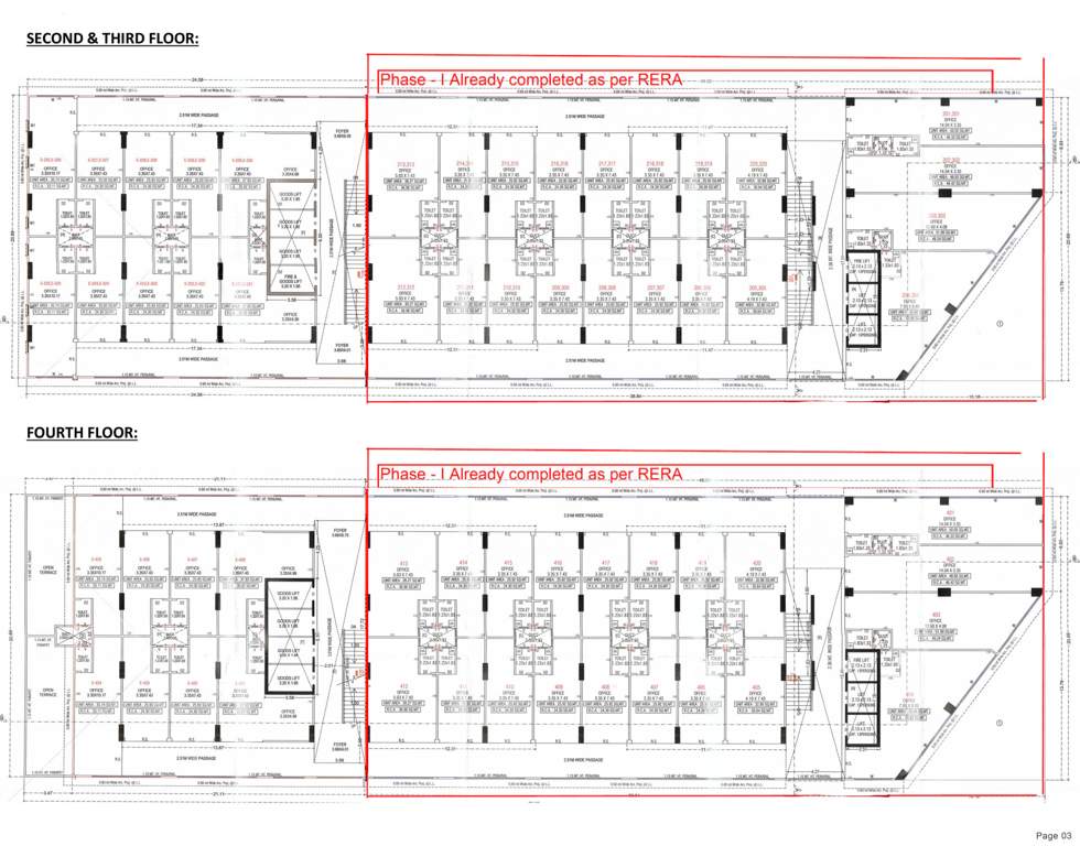  commercial complex phase ii Phase II Cluster Plan from 2nd to 4th Floor