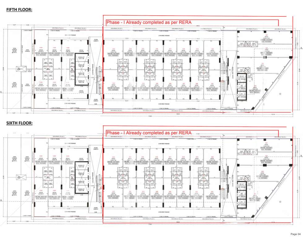  commercial complex phase ii Phase II Cluster Plan from 5th to 6th Floor
