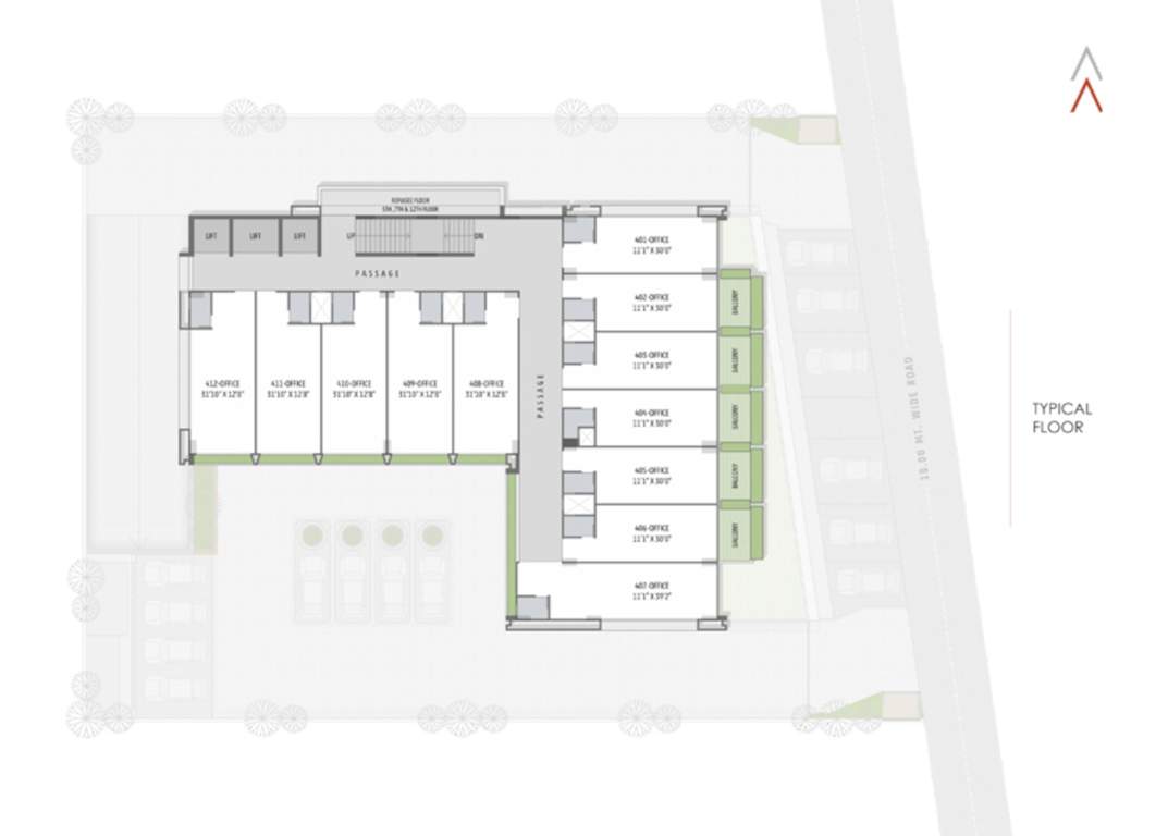  bizpark Bizpark Cluster Plan for typical Floor