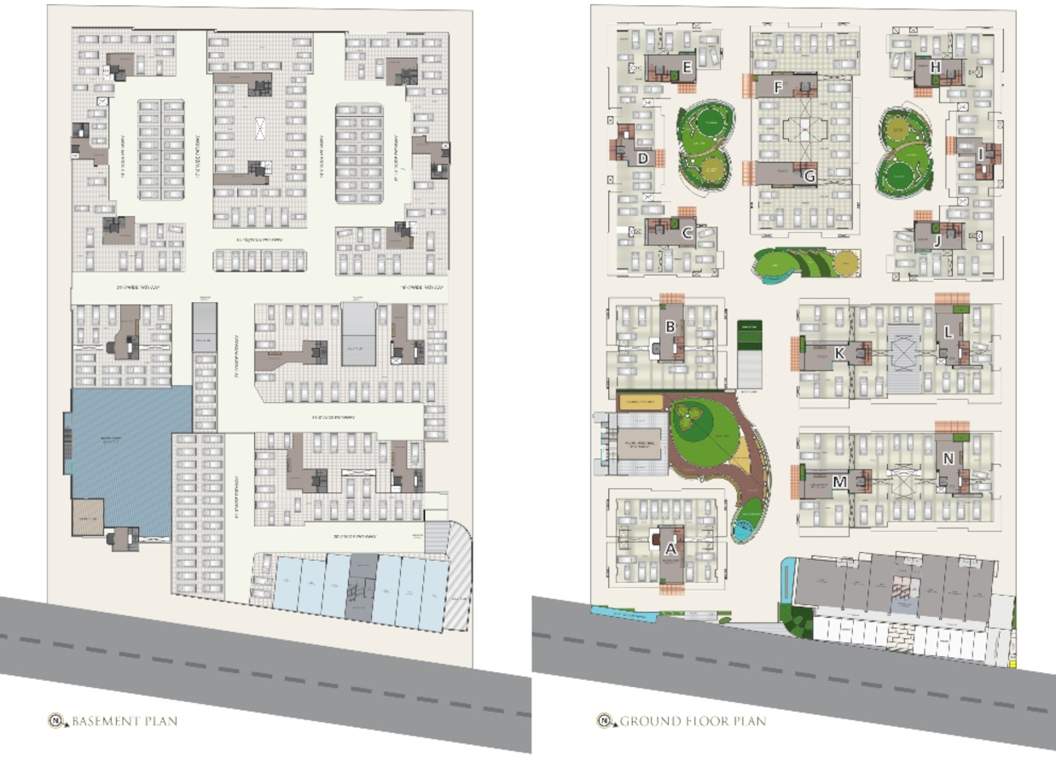  vasupujya 15 pavilions O Cluster Plan for ground Floor