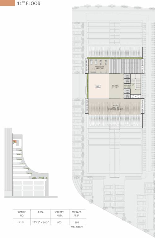  allure Commercial Cluster Plan For 11th Floor