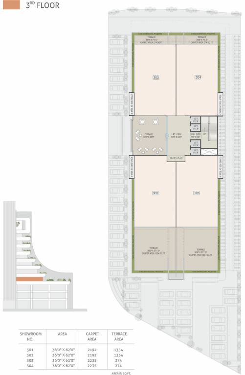  allure Commercial Cluster Plan For 3rd Floor