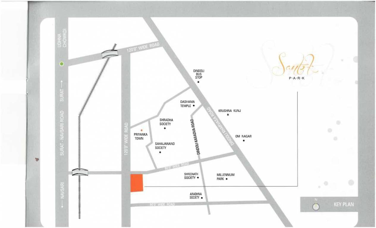 ashok santok park Location Plan