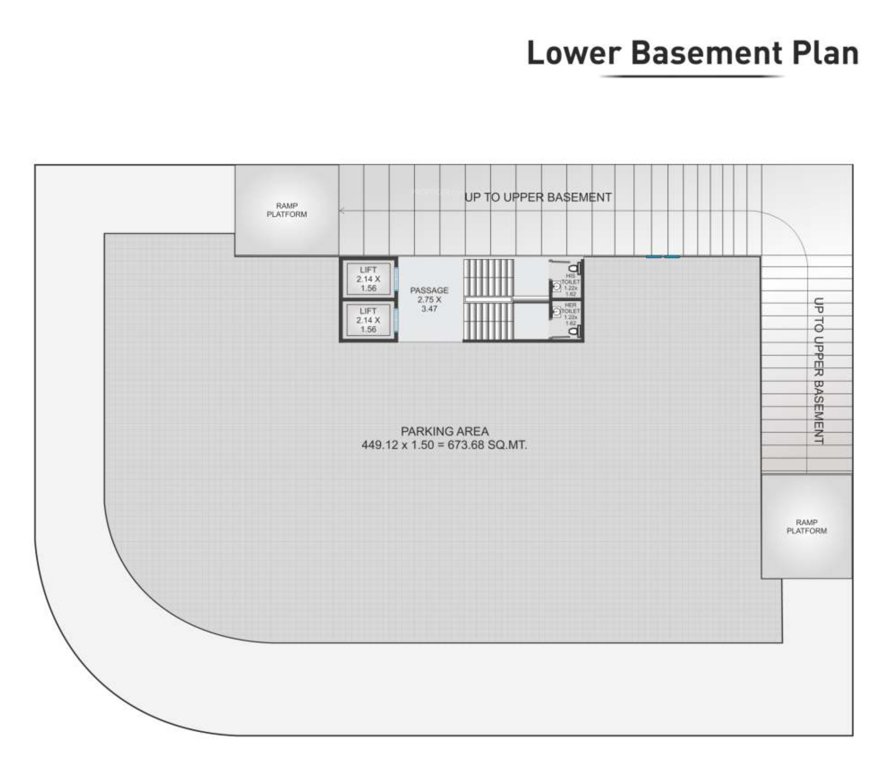 bliss empire Tower A Lower basement Cluster Plan