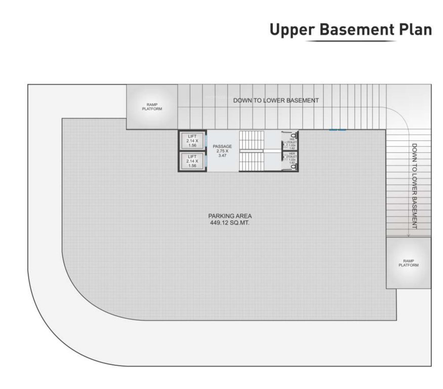 bliss empire Tower A Upper Basement Cluster Plan