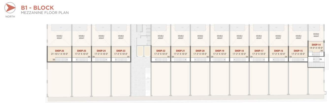 mahatma gandhi fruit market B1 Mezzanine Cluster Plan