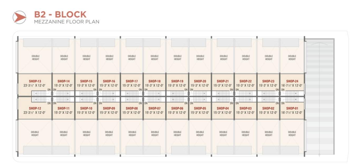 mahatma gandhi fruit market B2 Mezzanine Cluster Plan