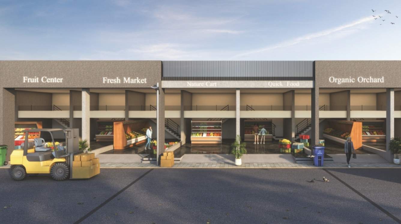 mahatma gandhi fruit market Elevation