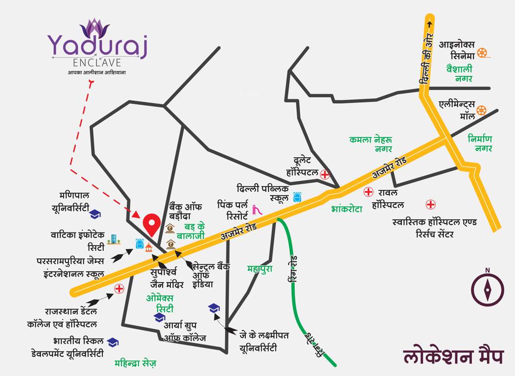  yaduraj enclave phase lll Location Plan