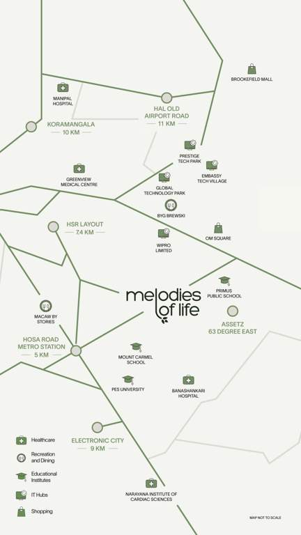 melodies of life Location Plan