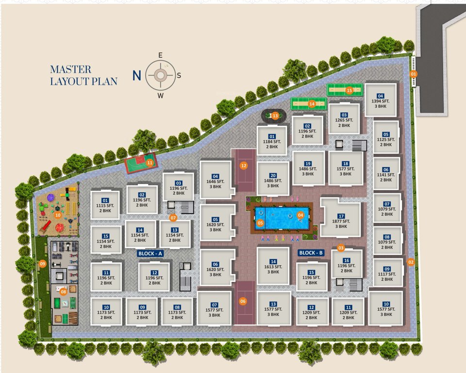  lotus park Layout Plan