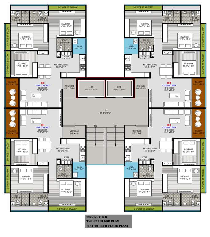  aastha avirat Block C Cluster Plan