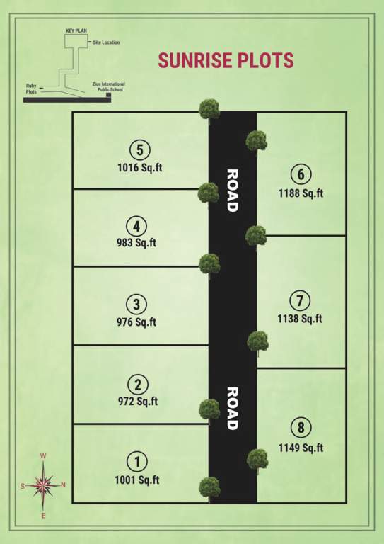  sunrise plots Layout Plan