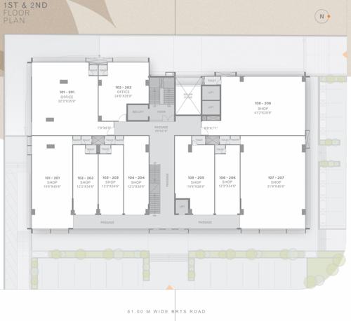  aagam-avenue Aagam Avenue Cluster Plan From 1st To 2nd Floor