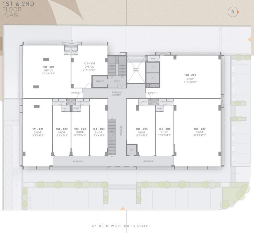  aagam avenue Aagam Avenue Cluster Plan From 1st To 2nd Floor