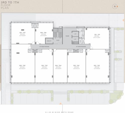  aagam-avenue Aagam Avenue Cluster Plan From 3rd To 7th Floor