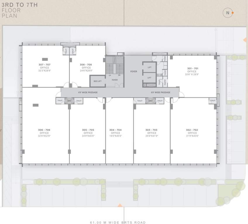  aagam avenue Aagam Avenue Cluster Plan From 3rd To 7th Floor